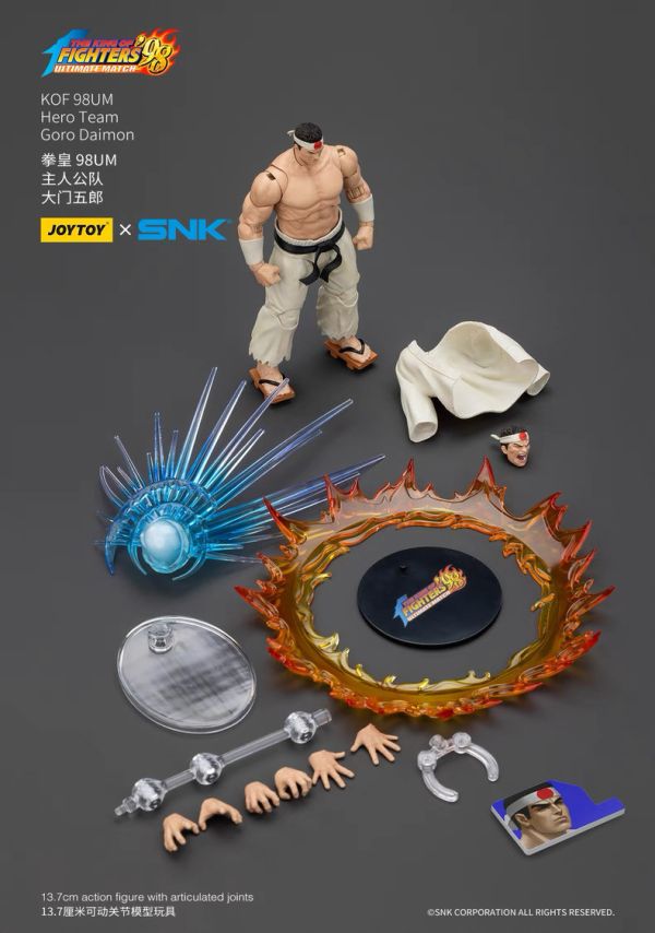 JOYTOY 1/18 SNK系列 拳皇98UM 主人公隊 