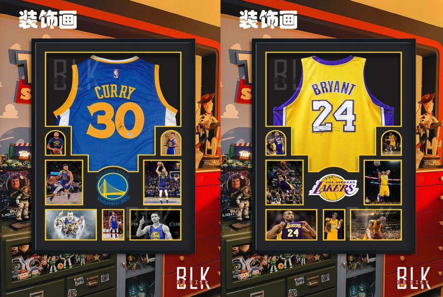 巴洛克 萌神小學生中國行Curry金州勇士NBA裝飾畫 