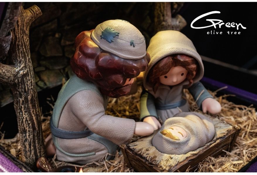 橄欖樹Green Olive Tree工作室 BOX故事繪系列 他於馬槽處誕生 