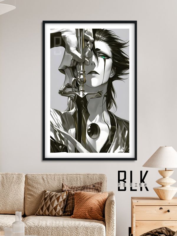 巴洛克《暗黑烏爾齊奧拉》死神境·界虛十刃裝飾畫冰箱貼 