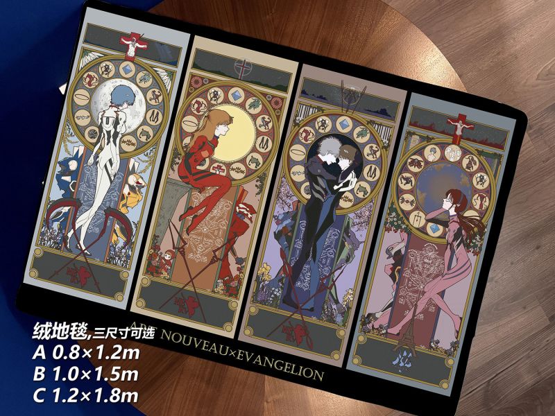 千鳥社《EVA新藝術風格》新世紀福音戰士午睡毯地毯裝飾畫 