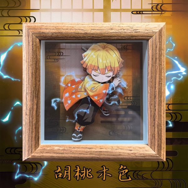 凹凸PANDA 鬼滅之刃無限城篇 B款我妻善逸立體掛畫擺臺 