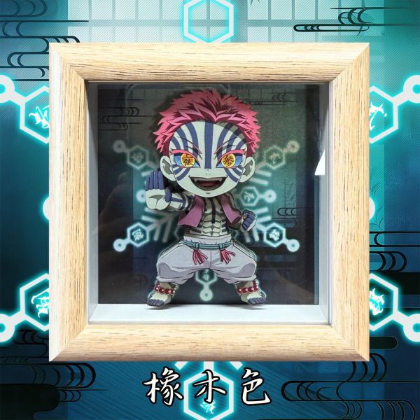 凹凸PANDA 鬼滅之刃無限城篇 C款綺窩座立體掛畫擺臺 