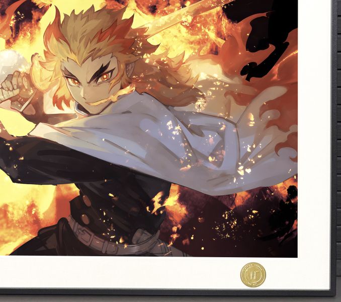 H2工作室《鬼滅之刃炎柱》煉獄杏壽郎鬼殺隊九柱裝飾畫 