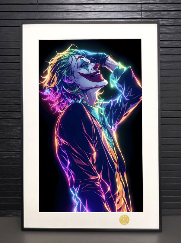 H2工作室 《小丑》傑昆菲尼克斯希斯萊傑DC蝙蝠俠Joker裝飾畫 