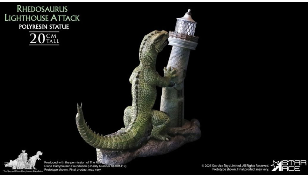 正版授權 Star Ace Toys 1/8 雷·哈里豪森 雷多蜥燈塔襲擊場景 