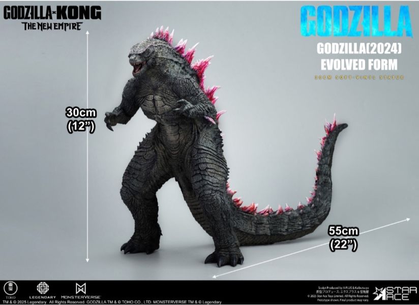正版授權 Star Ace Toys 33cm 哥斯拉×金剛：新帝國 哥斯拉2024進化版 