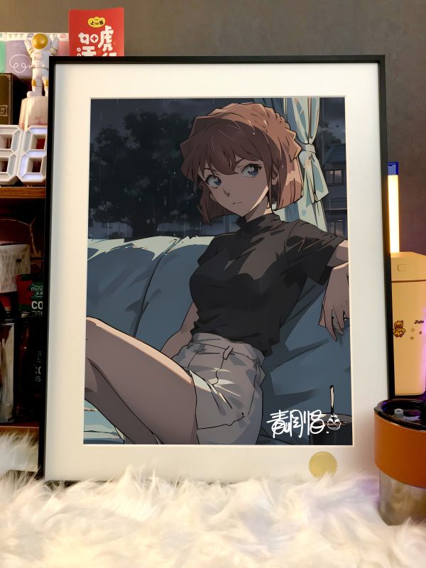 星空工作室  《宮野志保》名偵探柯南灰原哀雪莉黑衣組織裝飾畫 