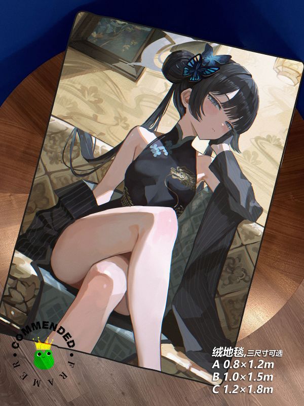 皇呱《傲嬌龍華妃咲》蔚藍檔案傲嬌三星學生裝飾畫 