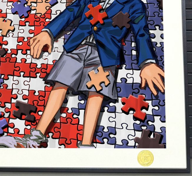 H2工作室 《拼圖柯南》名偵探柯南工藤新一裝飾畫 