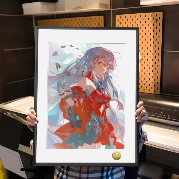 皇呱 《濁心斯卡蒂》明日方舟異格幹員深海獵人海嗣周邊裝飾畫 