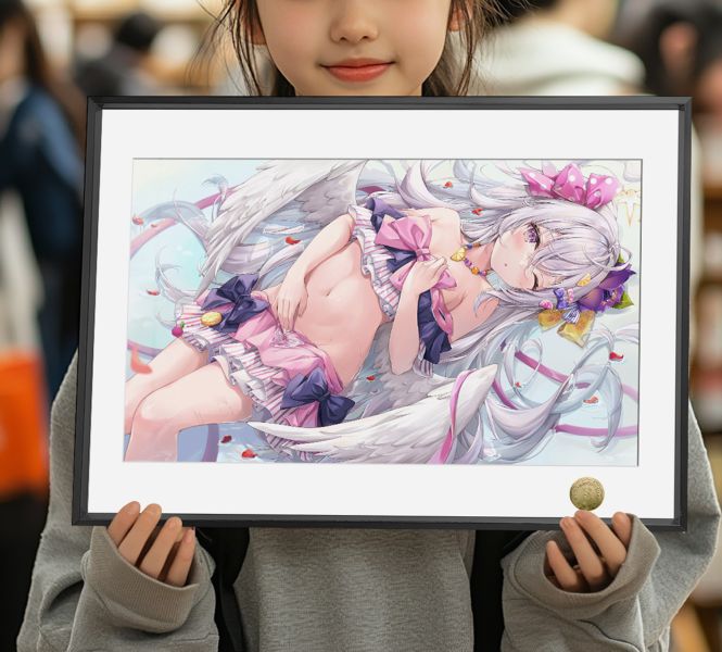 皇呱《泳裝白洲梓》蔚藍檔案崔尼蒂的少女裝飾畫 