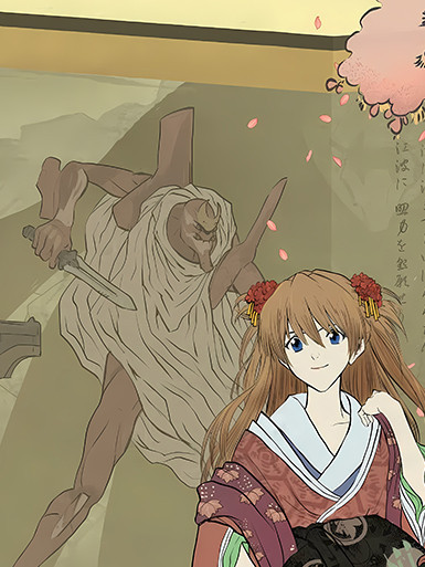 巴洛克《浮世繪系列EVA》新世紀福音戰士裝飾畫 
