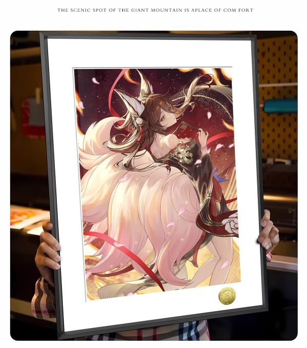 皇呱《狐人少女停雲》崩壞：星穹鐵道仙舟羅浮鳴火裝飾畫 