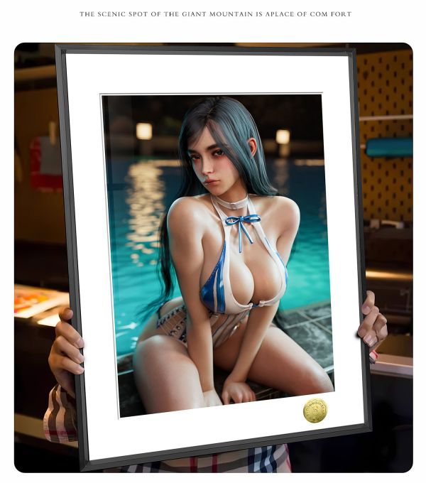 皇呱《泳裝渡鴉》劍星美女泳裝boss裝飾畫 