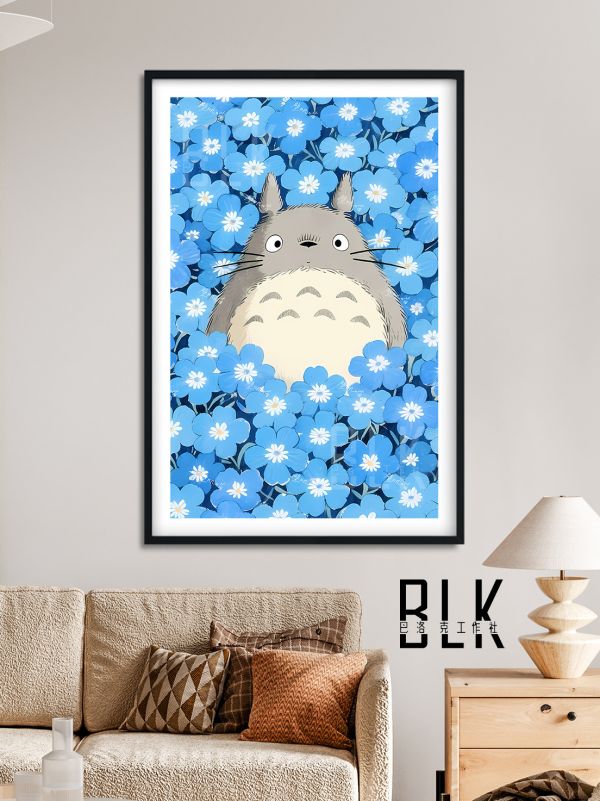 巴洛克《花園龍貓》草壁皋月鄰居託託羅宮崎駿裝飾畫 