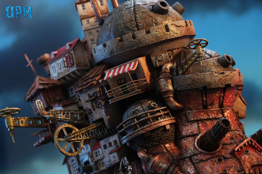 【補款】OPM-Studio 宮崎駿桌面場景系列009-哈爾的移動城堡-行走的城堡 