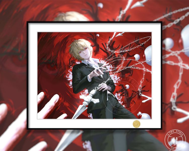 H2工作室《西裝酷拉皮卡》全職獵人小杰奇犽雷歐力裝飾畫 