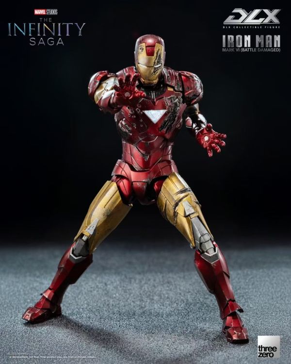 正版授權 Threezero 17.5cm DLX 鋼鐵俠Mark 6 戰損版 