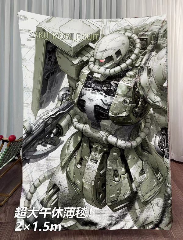 千鳥社 《扎古》機動戰士高達扎古zaku空調毯地毯裝飾畫 