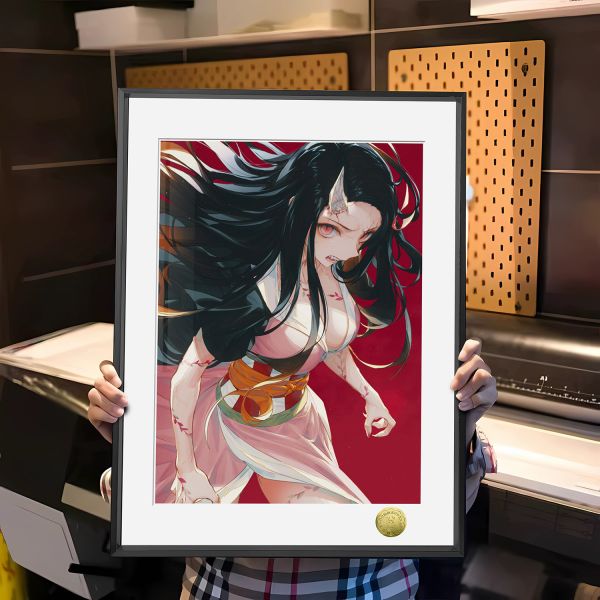 皇呱《鬼化禰豆子》鬼滅之刃爆表戰力裝飾畫 