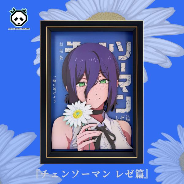 凹凸PANDA 鏈鋸人ChainsawMan蕾塞C款手工立體裝飾畫 