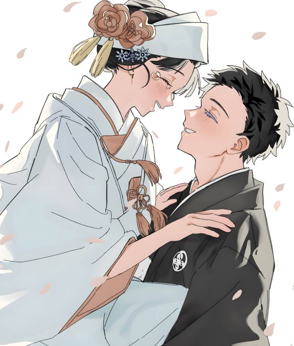 H2工作室《狛戀》鬼滅之刃無限城篇狛治戀雪猗窩座裝飾畫 