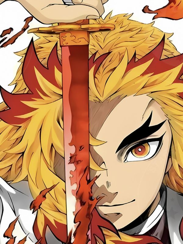 星空《炎柱》鬼滅之刃無限城篇九柱煉獄杏壽郎裝飾畫 