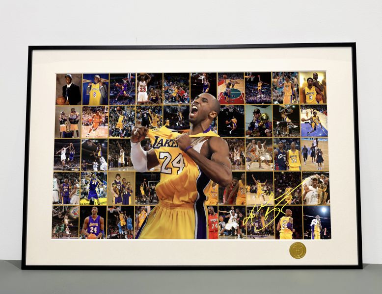 H2工作室 《科比–籃壇二十載》NBA科比布萊恩特黑曼巴湖人隊裝飾畫 