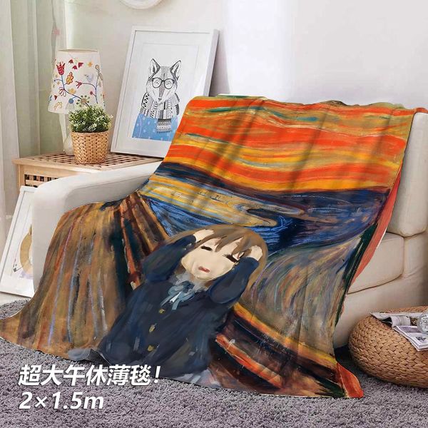 千鳥社 《吶喊 平澤唯》輕音少女呆唯午睡毯地毯裝飾畫 