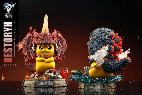 【現貨】硬殼 寶可夢 皮卡丘cos大怪獸系列 皮卡丘cos戴斯特洛伊亞 限定款世紀必殺陣毀滅魔獸 