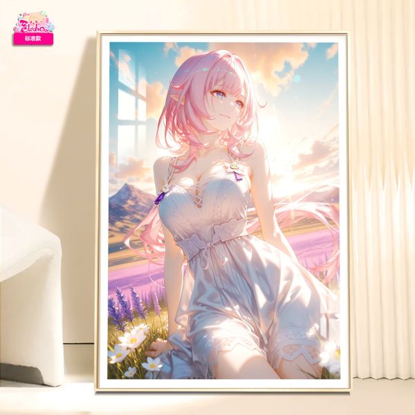 阿喵畫社 花海 愛莉希雅裝飾畫 