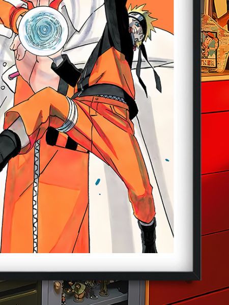 巴洛克《羈絆鳴人/佐助》宇智波火影忍者漩渦鳴人裝飾畫冰箱貼 