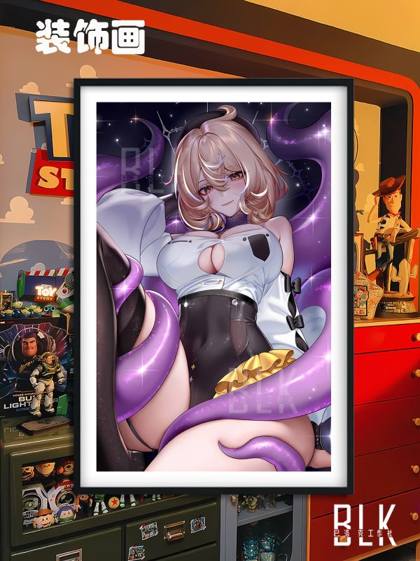 巴洛克《伊德海莉》墨菲絕區零草莓芭菲裝飾畫冰箱貼 