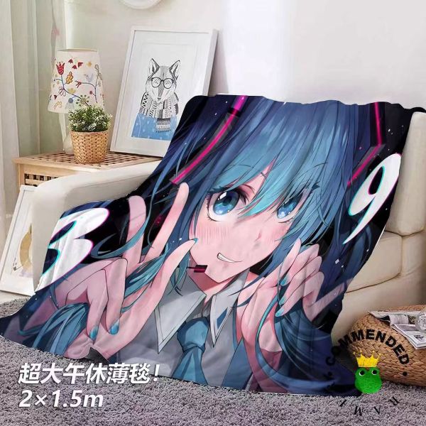 皇呱 《初音感謝日》初音未來公主殿下午睡毯地毯裝飾畫 