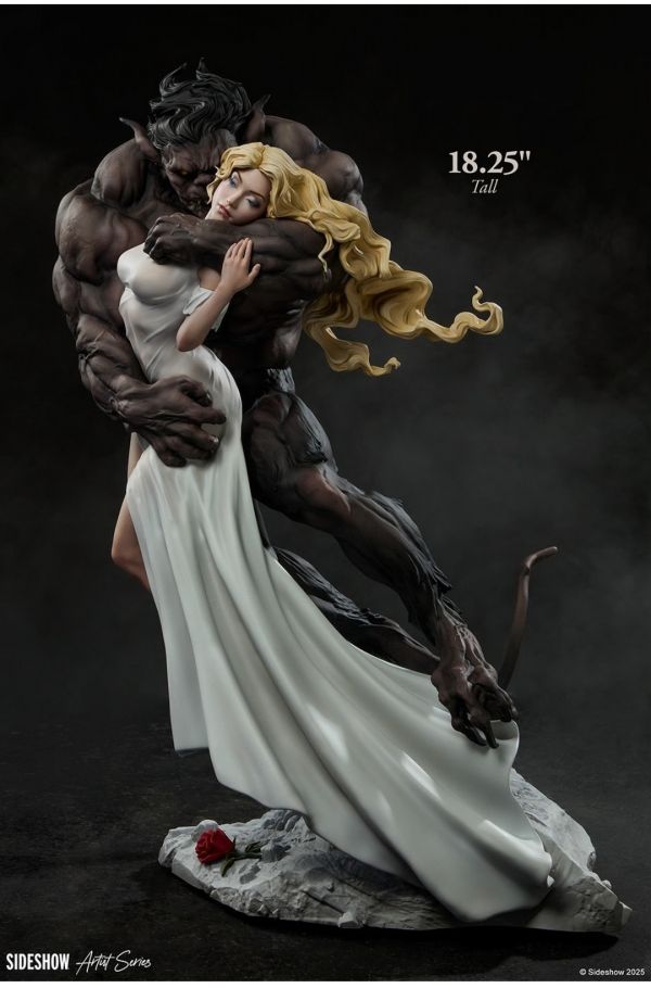 正版授權 Sideshow 46cm 美女與野獸 