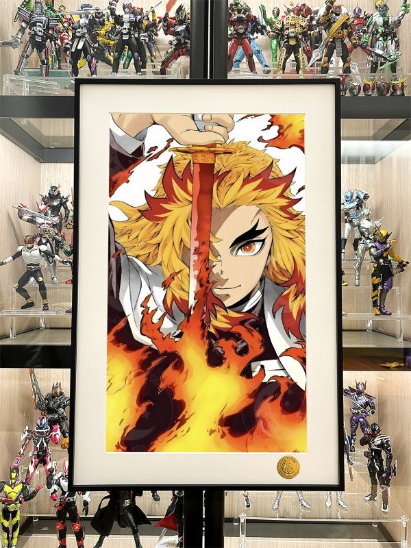 星空《炎柱》鬼滅之刃無限城篇九柱煉獄杏壽郎裝飾畫 