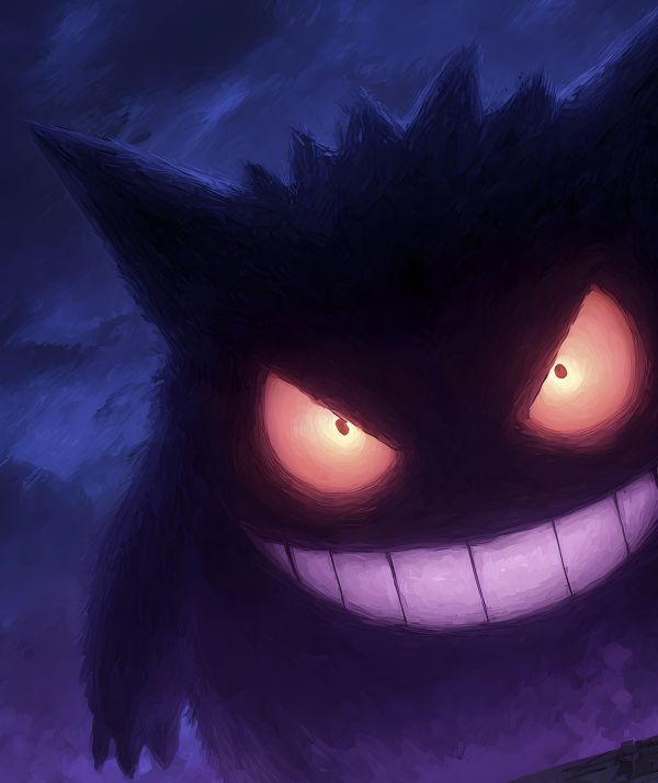 H2工作室《耿鬼》寶可夢口袋妖怪裝飾畫 