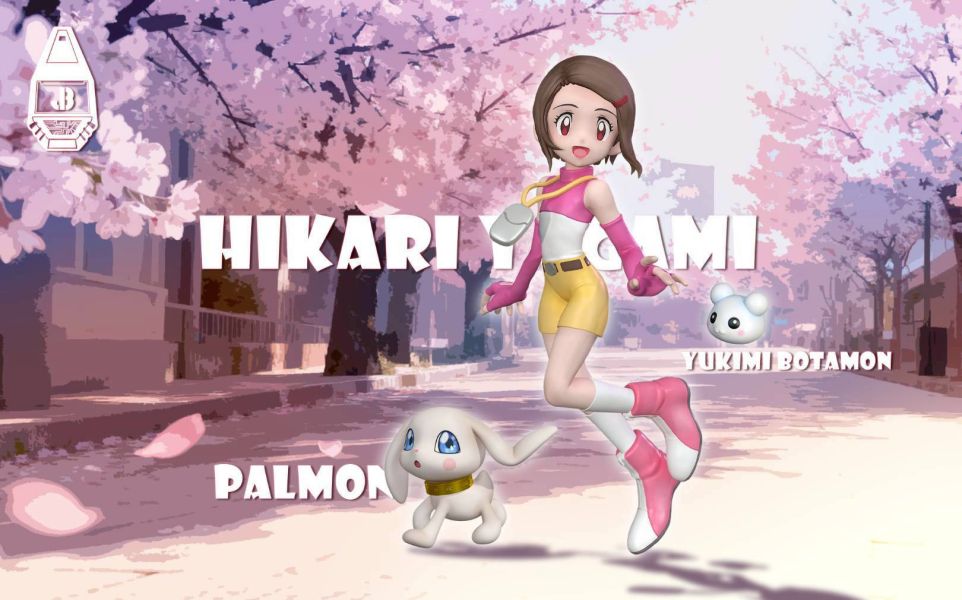 【補款】JBS羈絆社 數碼寶貝02 八神光嘉兒&小狗獸 