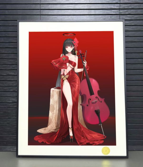 H2工作室 《禮服調月莉音》碧藍檔案蔚藍檔案裝飾畫 