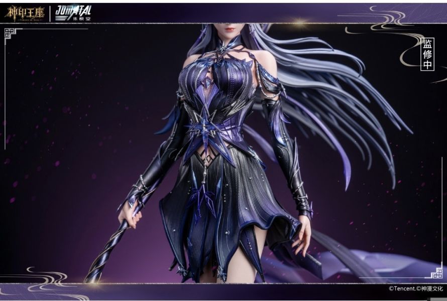 正版授權 集模堂jomatal×騰訊視頻《神印王座》聖採兒雕像 黑衣版 