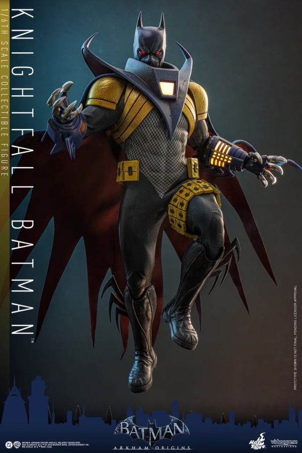 正版授權 HOTTOYS HT 1/6 VGM74《蝙蝠俠：阿卡姆起源》 騎士隕落蝙蝠俠 可動 