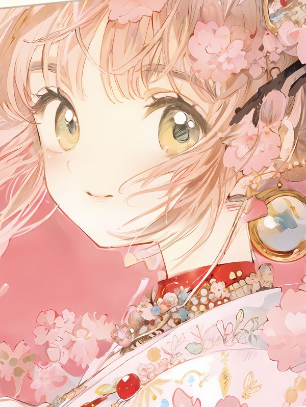 星空 《櫻花小櫻》魔卡少女櫻庫洛牌百變小櫻動漫裝飾畫 
