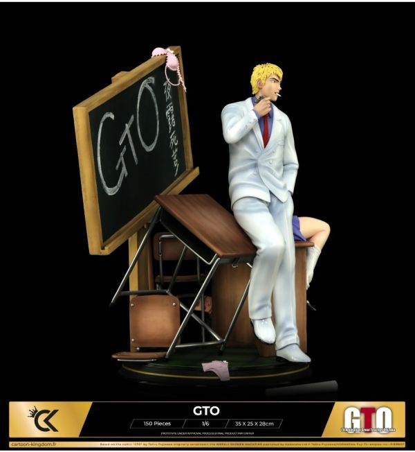 正版授權 Cartoon Kingdom（CK） 麻辣教師 GTO 鬼冢英吉 1/6雕像 