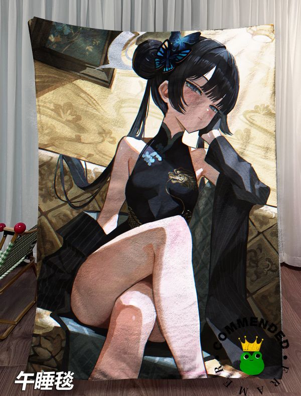 皇呱《傲嬌龍華妃咲》蔚藍檔案傲嬌三星學生裝飾畫 