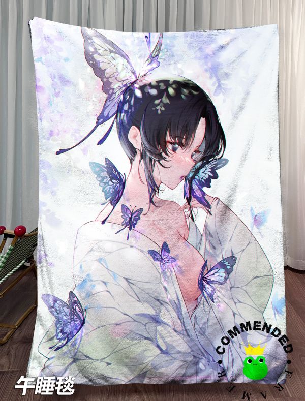 皇呱《溫柔毒師》鬼滅之刃鬼殺隊中蟲柱蝴蝶忍裝飾畫 