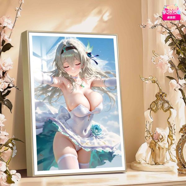 阿喵畫社 婚紗 花嫁流螢 裝飾畫 