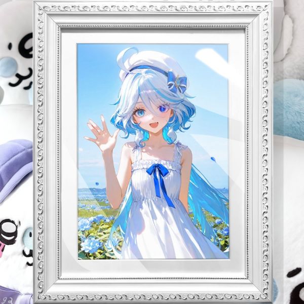 阿喵畫社 花海芙寧娜 珍珠款館藏級精裱畫 