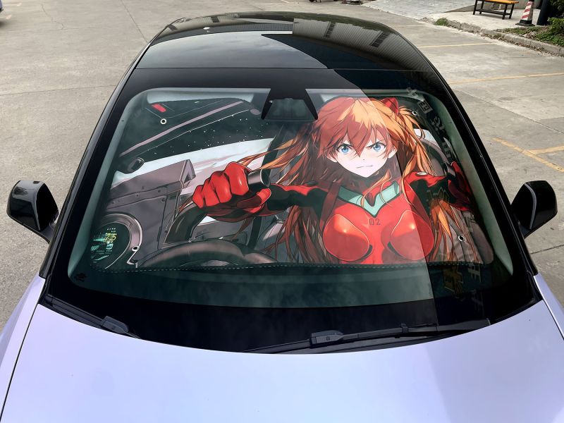 千鳥社 汽車前擋遮陽 明日香/綾波麗 第二彈 