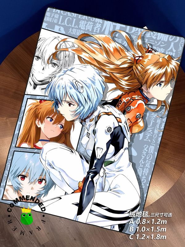 皇呱《凌波麗&明日香》新世紀福音戰士戰鬥出擊裝飾畫 